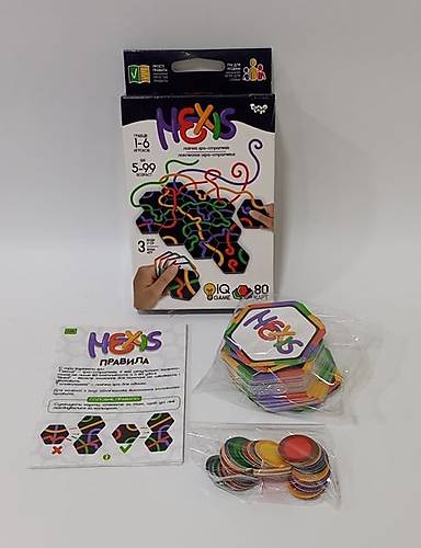 Гра настільна «Hexis» розважальна, у коробці 16х9х2,5 см, ТМ Данко Тойс