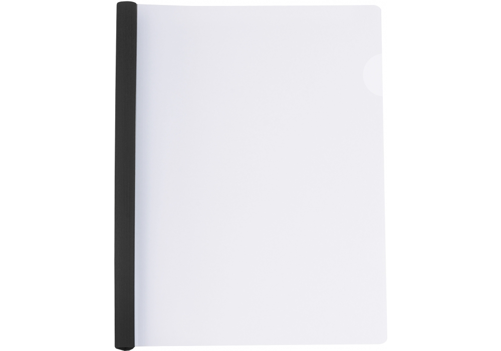 Папка з планкою-затиском А4 на 2-35 аркушів 6 мм, чорна, ТМ Economix