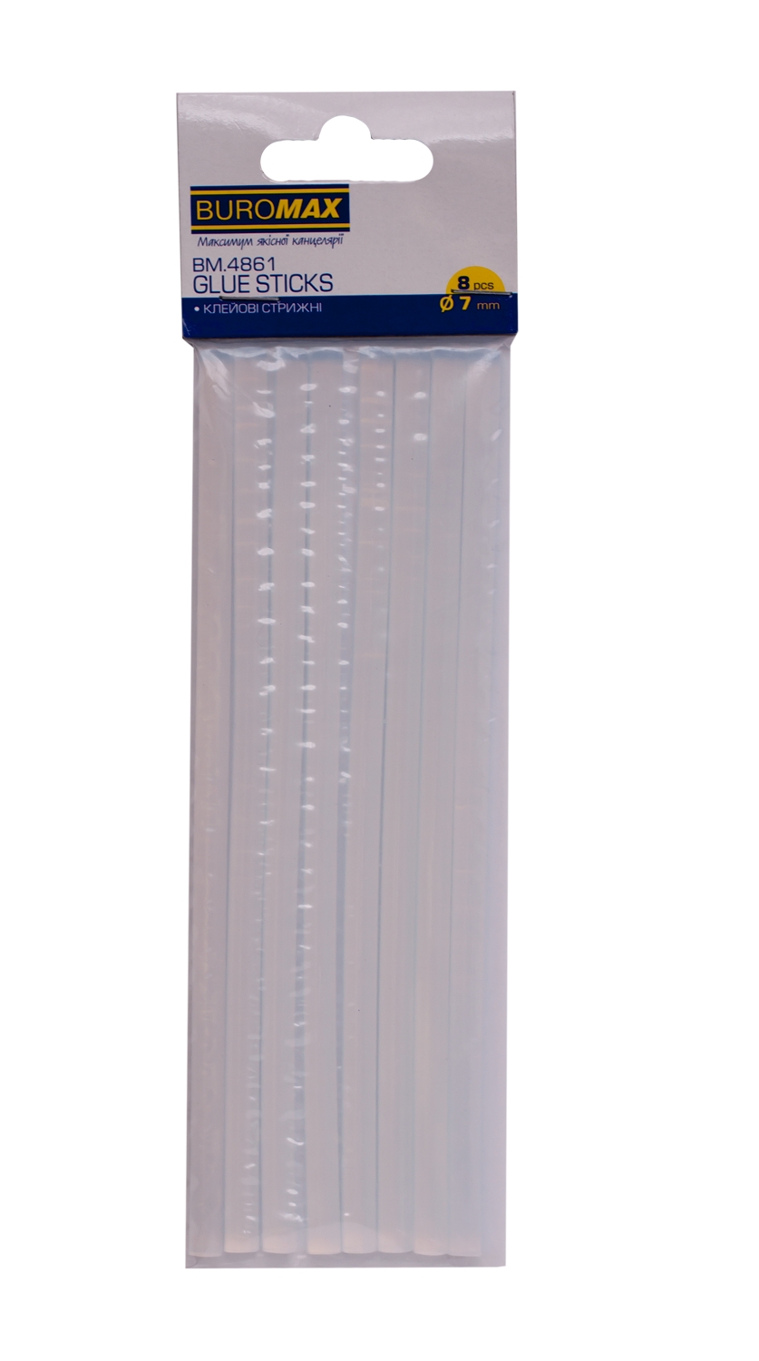 Клей-стрижні для клейового пістолету діаметром 7 мм, ТМ Buromax