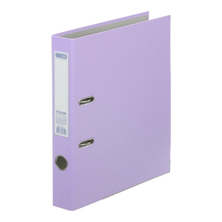 Папка-реєстратор «ETALON PASTEL» А4 одностороння збірна 50 мм, бузкова, ТМ Buromax