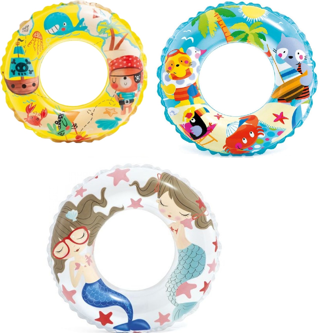 Коло надувне «Океанський риф» на 6-10 років з ремкомплектом, в асортименті, у коробці, ТМ Intex