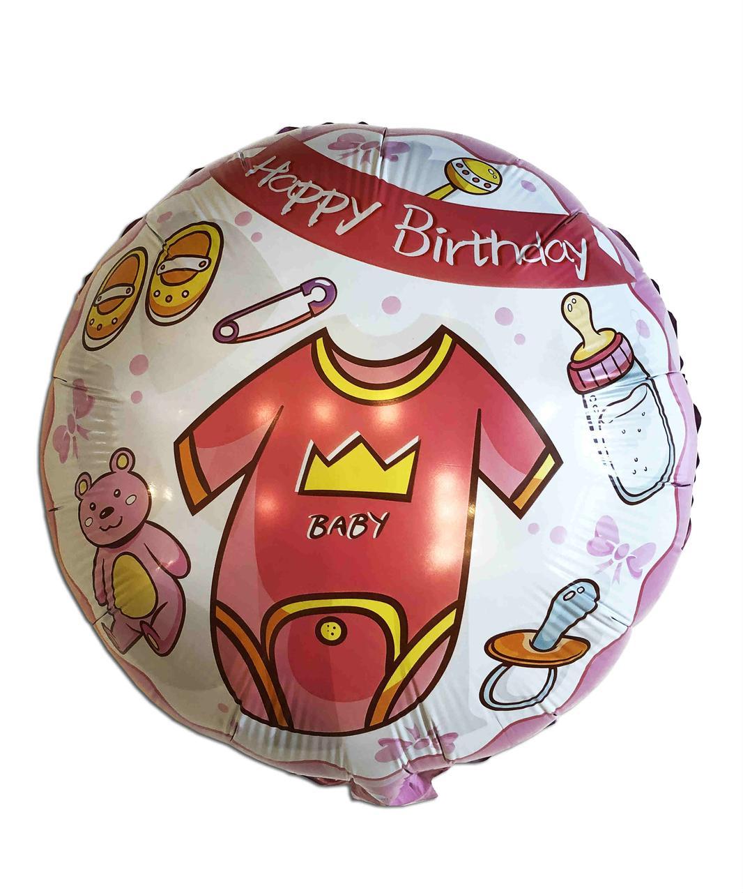 Кульки фольговані «It's a girl», таблетка, 46 см, ТМ Leader