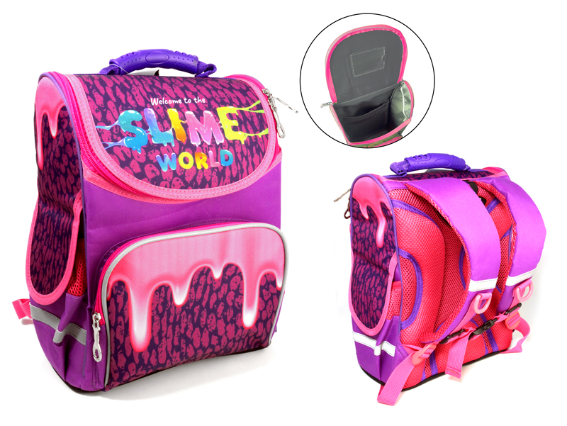 Ранець-короб «Slime world», ортопедичний, 34х26х15 см, ТМ Space