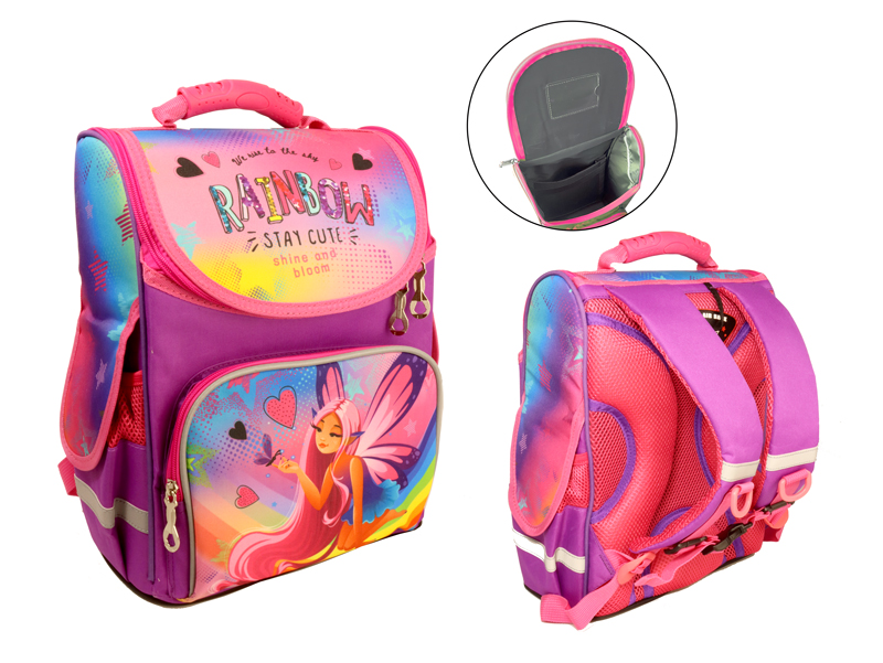 Ранець-короб «Rainbow», ортопедичний, 34х26х15 см, ТМ Space