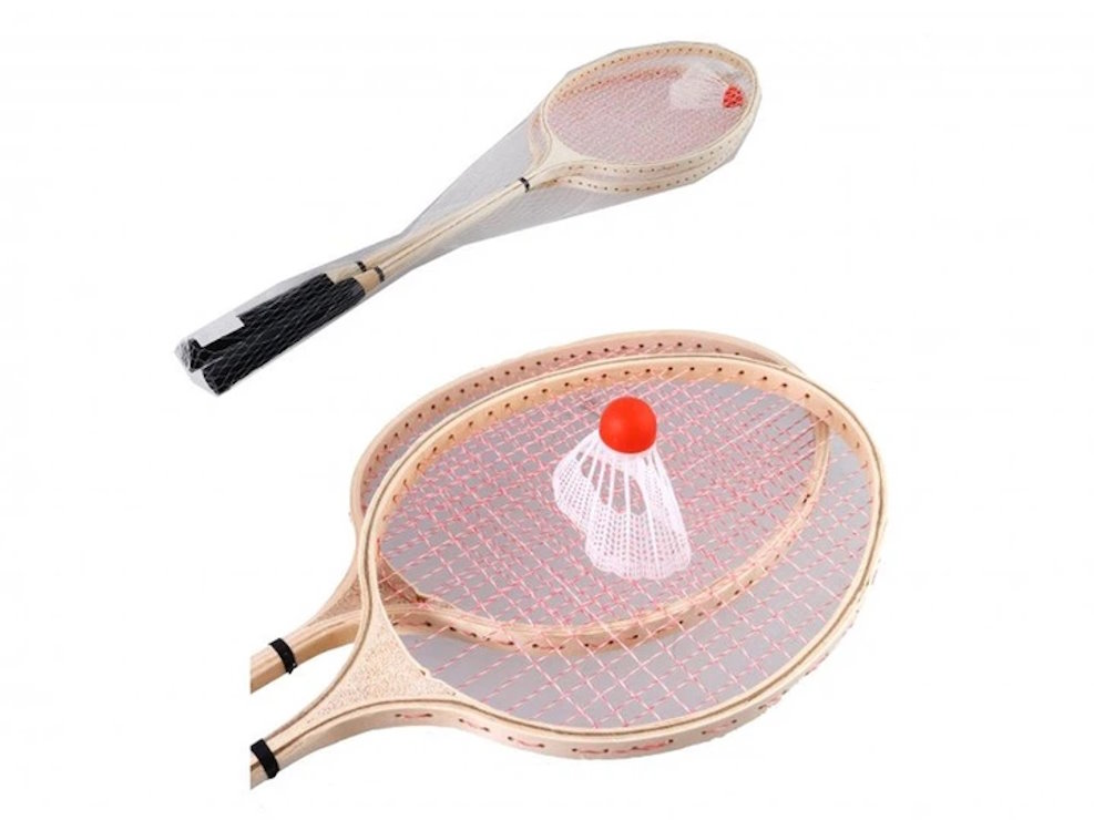 Бадмінтон: 2 ракетки та волан, в асортименті, у сітці 66 см