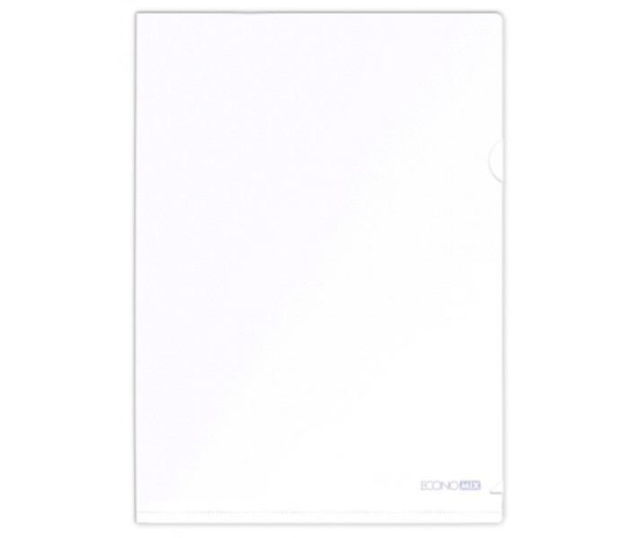 Папка-куточок А4 180 мкм фактура «глянець» біла, ТМ Economix