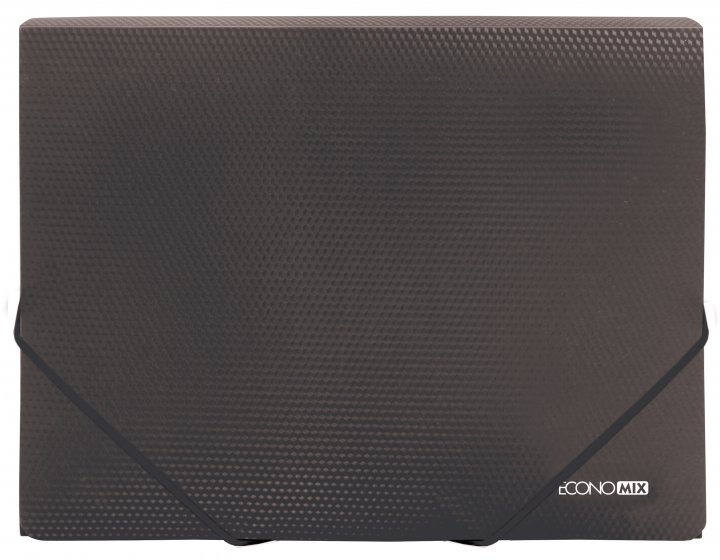 Папка А4 на гумках, фактура «діамант», чорна, ТМ Economix