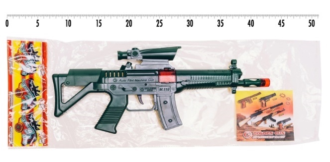 Автомат 35 см, механічний диск створює звук і іскри, у пакеті 35х15см