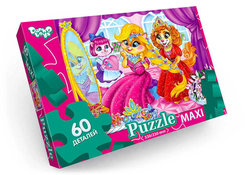 Пазли на 60 елементів максі , ТМ Данко Тойс