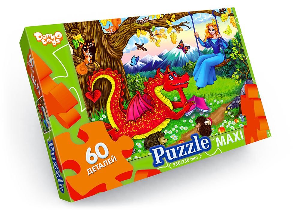 Пазли на 60 елементів максі , ТМ Данко Тойс