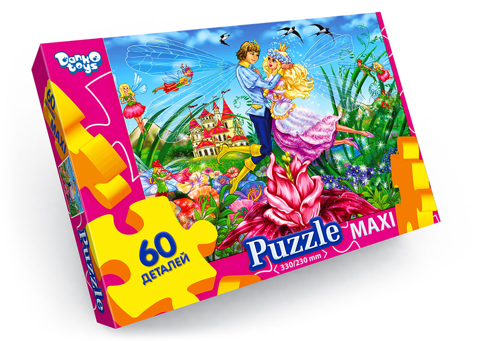 Пазли на 60 елементів максі , ТМ Данко Тойс