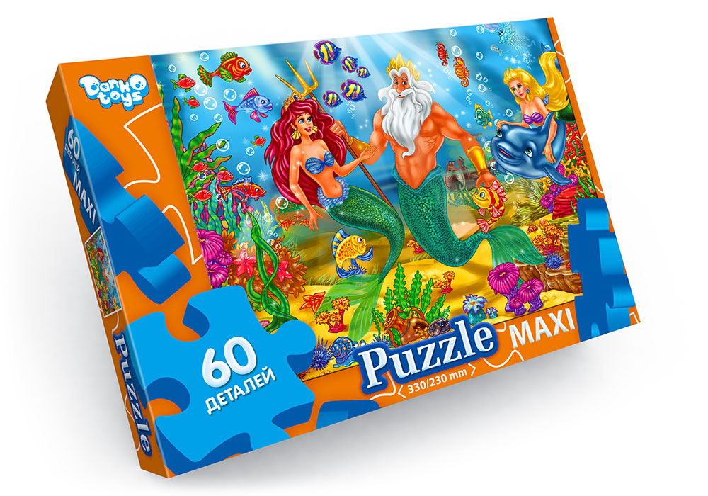 Пазли на 60 елементів максі , ТМ Данко Тойс
