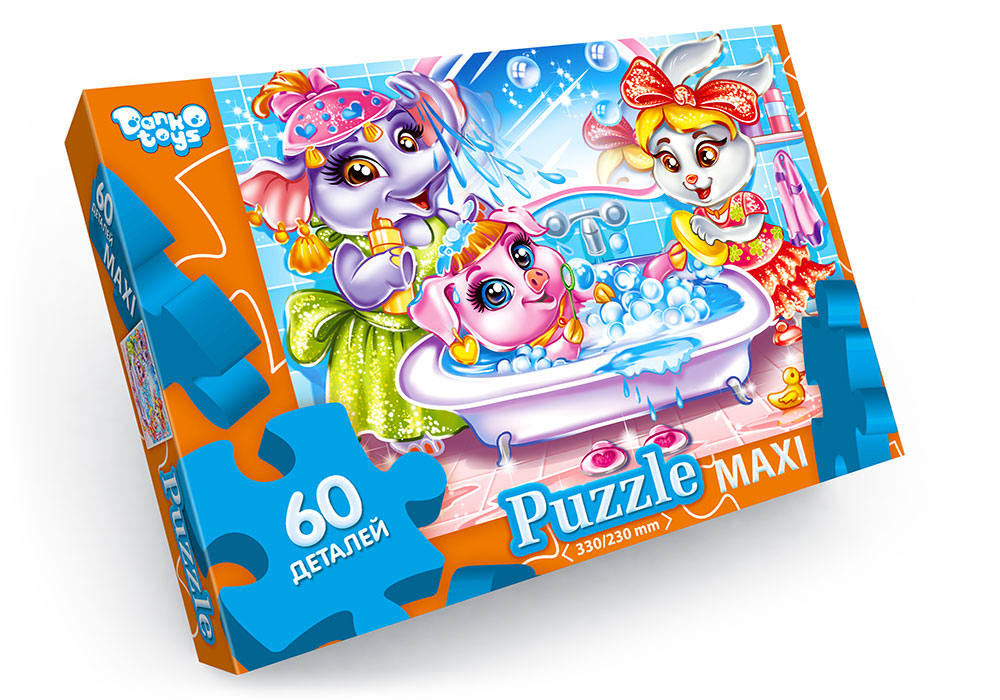 Пазли на 60 елементів максі , ТМ Данко Тойс