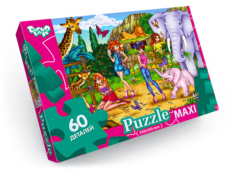 Пазли на 60 елементів максі , ТМ Данко Тойс