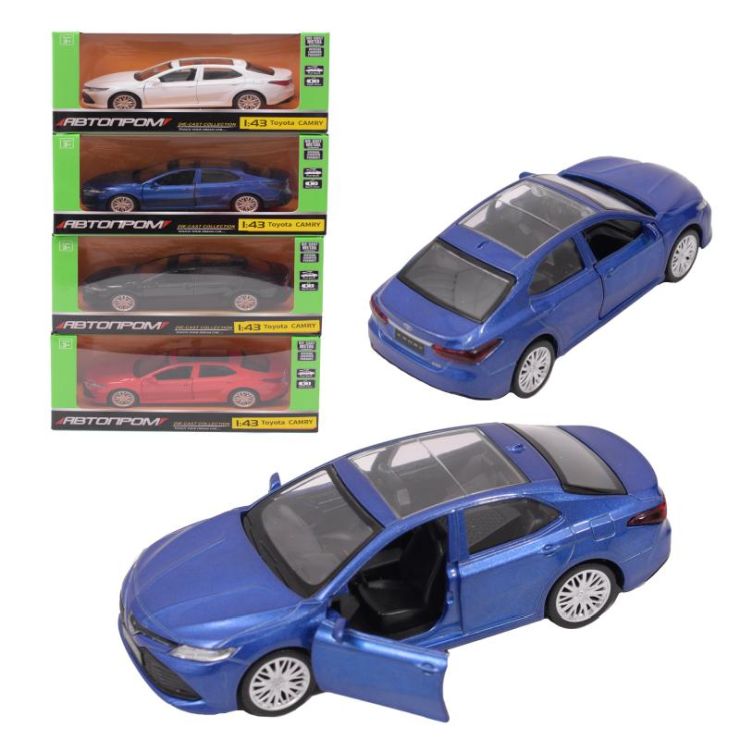 Машина «Toyota Camry» 1:43 металева інерційна з дверима, що відчиняються, в асортименті, у коробці 14,5х6,5х7 см, АВТОПРОМ