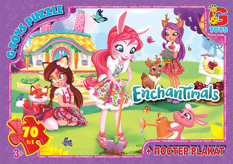 Пазли «Enchantimals» на 70 елементів, ТМ G-Toys