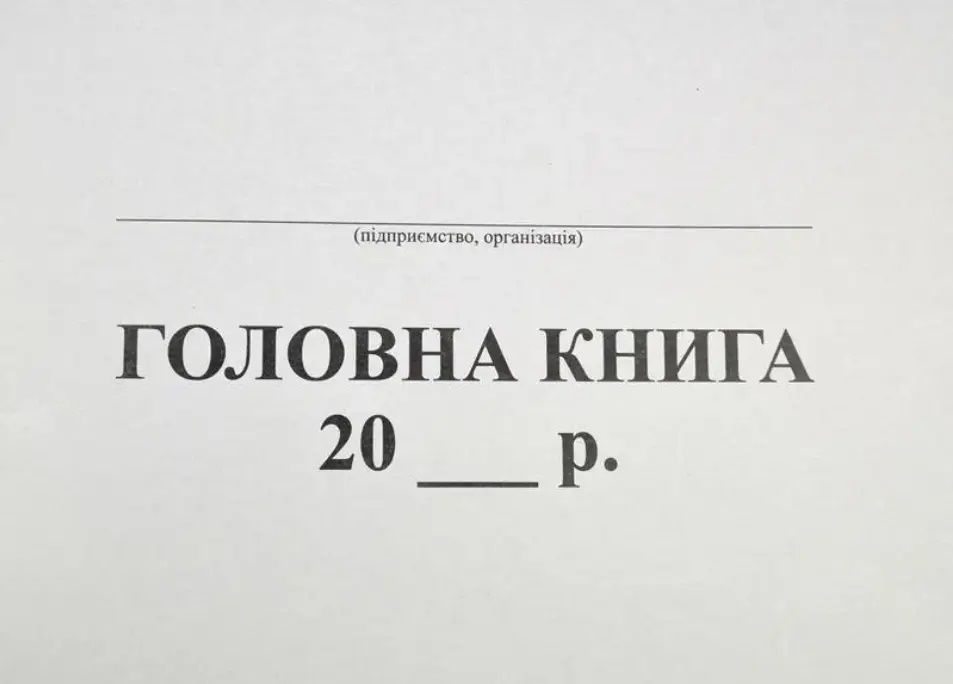Головна книга не бюджет А4 48аркушів, офсетний папір