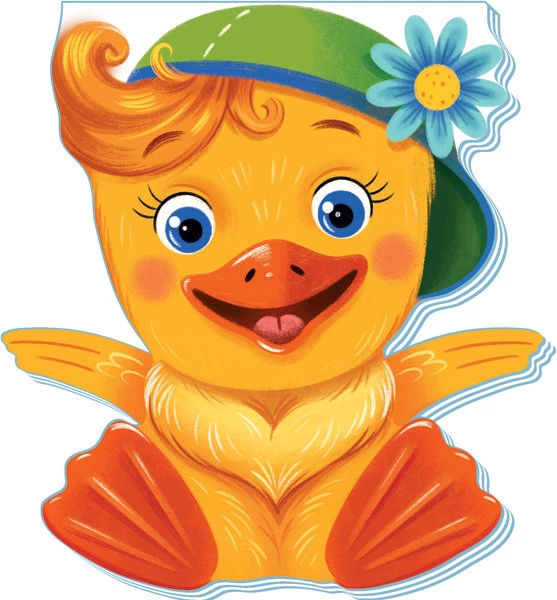 «Кумедні лапки. Каченя» на 10 сторінок з твердою обкладинкою 16х13 см, ТМ Ранок