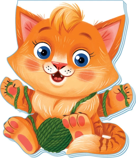 «Кумедні лапки. Котик» на 10 сторінок з твердою обкладинкою 16х12,5 см, ТМ Ранок