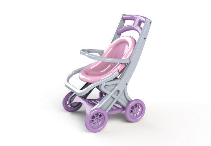 Коляска для ляльок з шезлонгом 50х30х40 см, ТМ Долоні