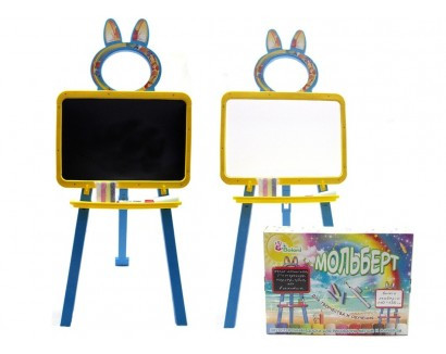 Дошка для малювання магнітна жовто-блакитна, 50х80х45 см, ТМ Долоні