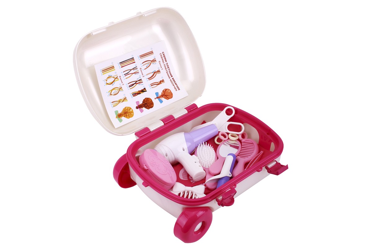 Набір перукаря з 17 предметів, у валізі 34,5х26х16 см, ТМ Технок