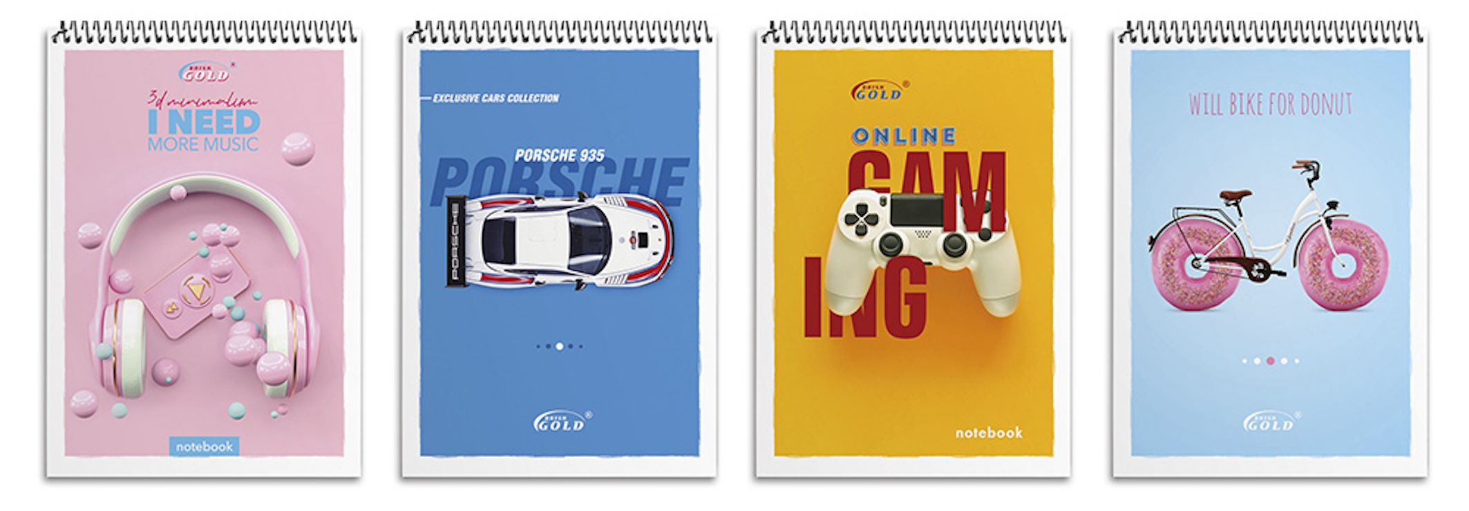 Блокнот «I need» А6 на 48 аркушів у клітинку на спіралі зверху з картоною обкладинкою, №6768, ТМ Brisk