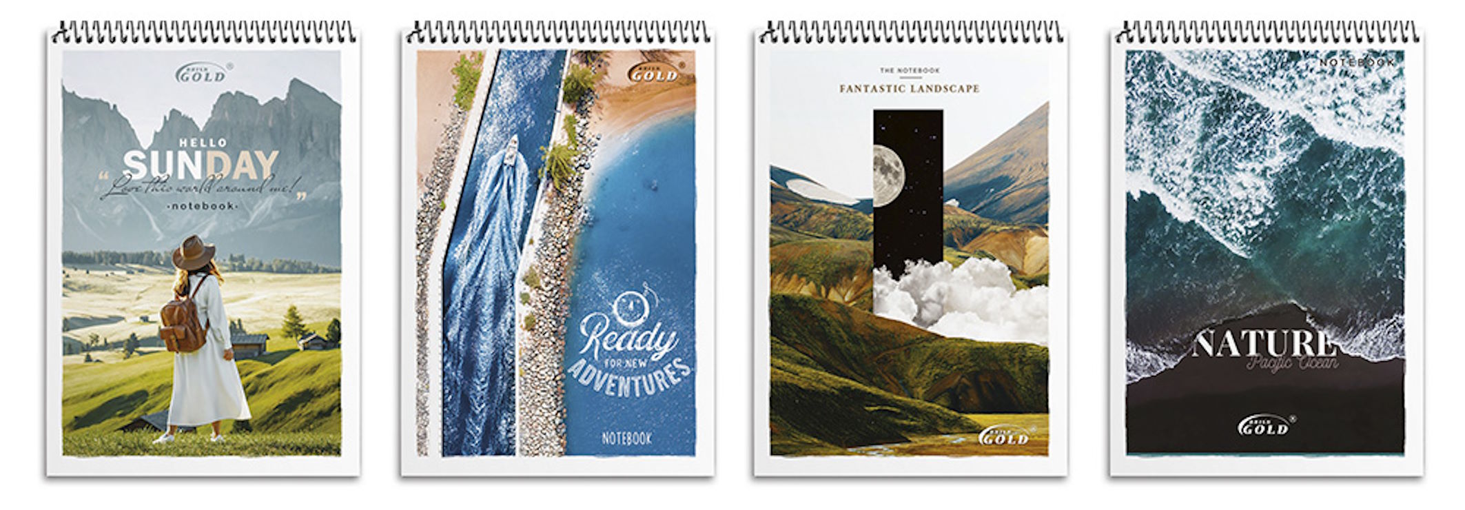 Блокнот «Аdventures» А6 на 48 аркушіву клітинку на спіралі зверху, №6775, ТМ Brisk