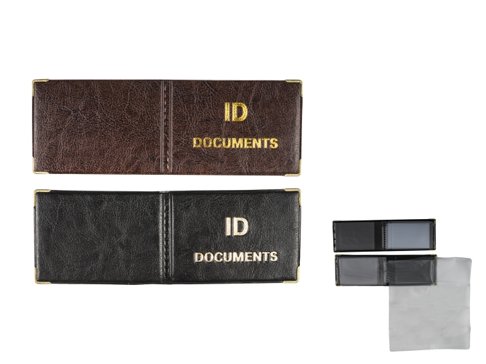 Обкладинка на документ ID з вкладишем 90х110 мм зі шкірзаму, ТМ Tascom