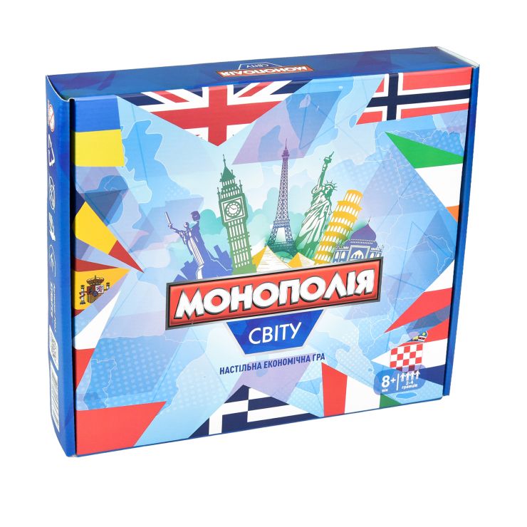 Гра настільна «Монополія світу», у коробці 34х29х5 см, ТМ Strateg