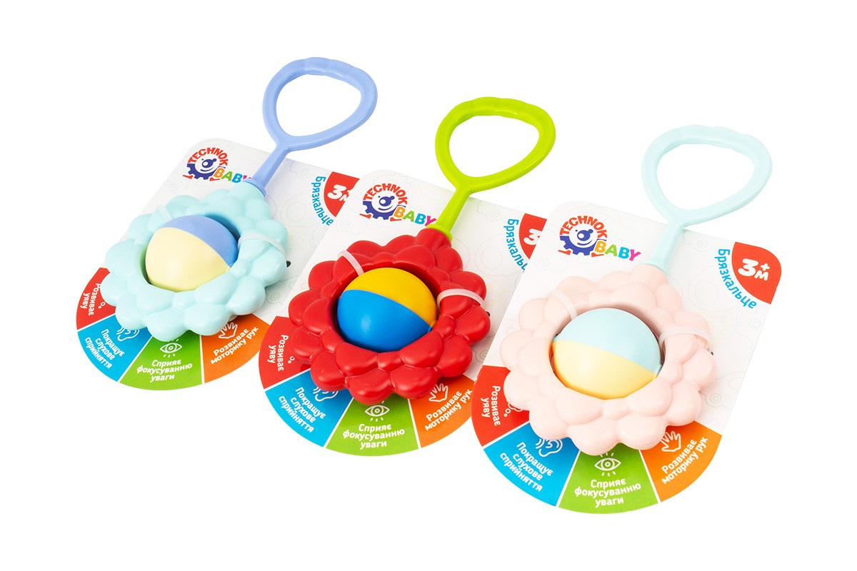 Брязкальце 17,5х9,5х4 см, в асортименті, ТМ Технок