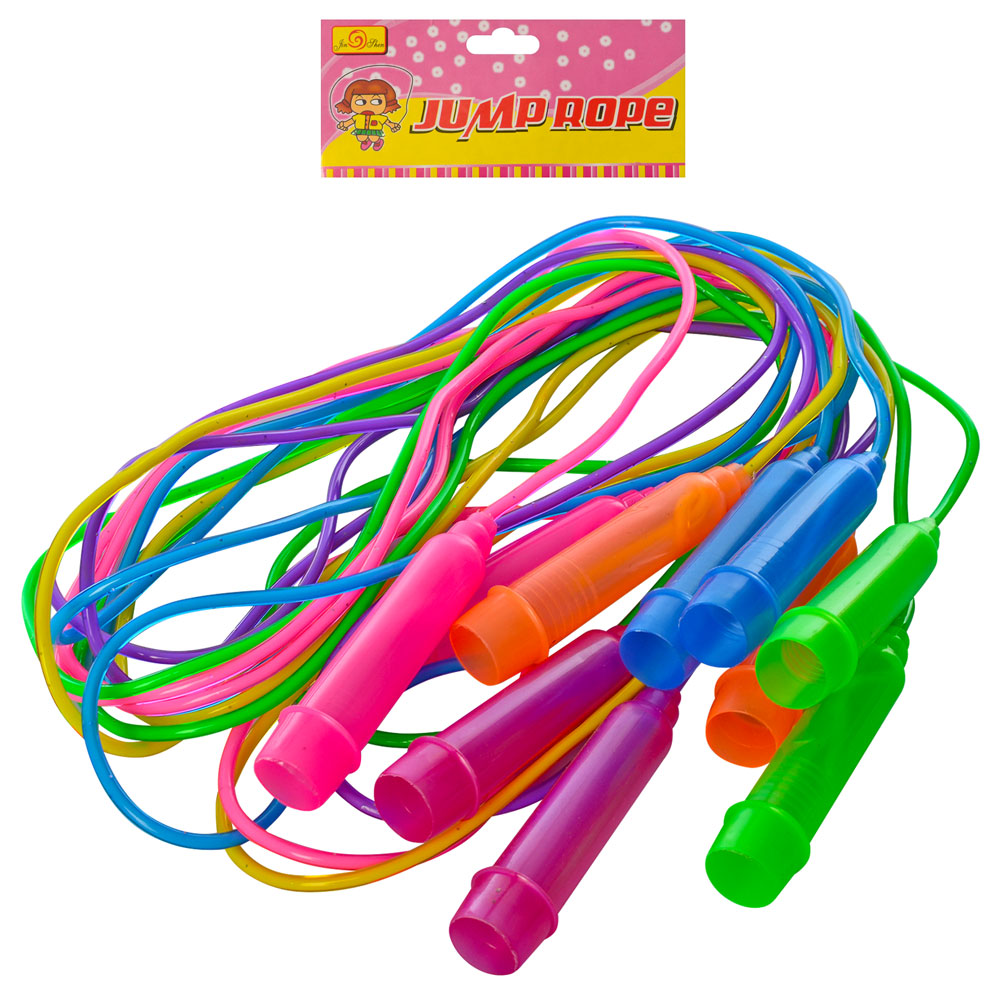Скакалка 260 см з пластиковими ручками, в асортименті