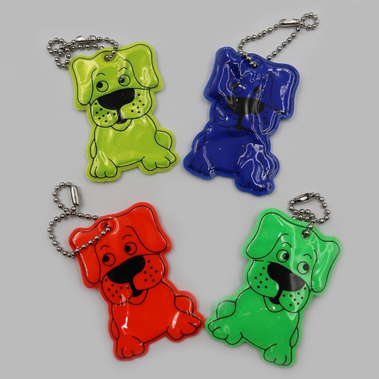 Брелок світловідбивний «Собачка» 3х4,5 см, в асортименті, ТМ J.Otten