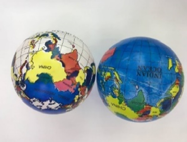 М'яч гумовий 22,5 см вагою 60 г, в асортименті