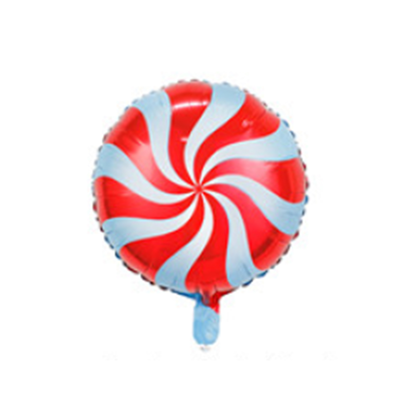 Кульки фольговані «Льодяник» 46 см таблетка, червоні, ТМ Leader