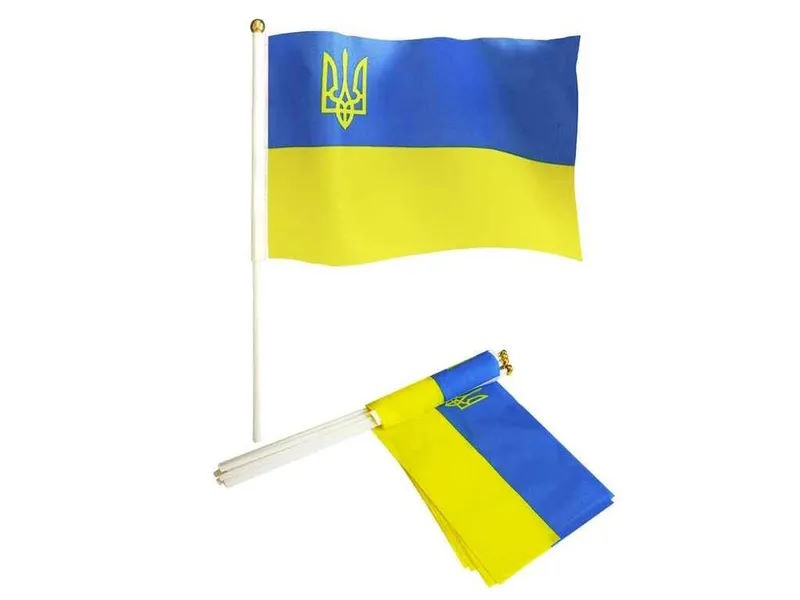 Прапорець «Україна+Герб», 20х30 см