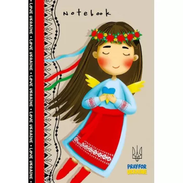 Блокнот 10,5х16,5 см на 64 аркуші у клітинку з твердою ламінованою обкладинкою, ТМ Мандарин