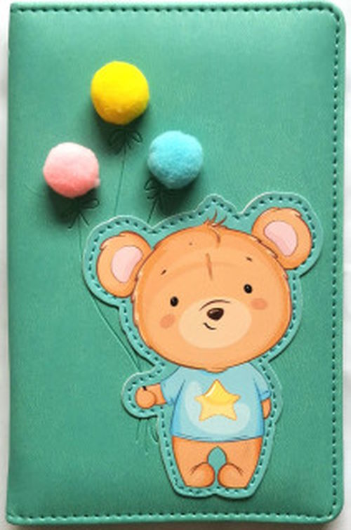 Блокнот А6 на 64 аркуші без ліновки з обкладинкою зі шкірзаму, ТМ Мандарин