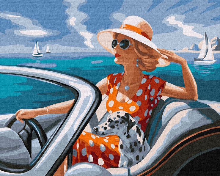 Картина за номерами «Відпочинок біля моря» 40х50 см, ТМ Ідейка