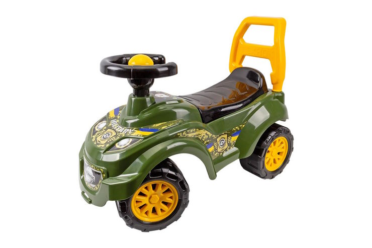 Машина для катання 67х46х29 см зелена з максимальним навантаженням до 20 см, ТМ Технок