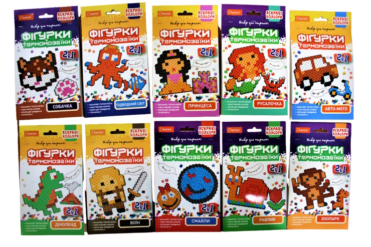 Набір для творчості «Фігурки з термомозаїки 2 в 1», яскраві кольори, в асортименті