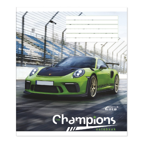 Зошит на 18 аркушів у лінію «Мікс Хлопчики», №3303, ТМ Gold Brisk