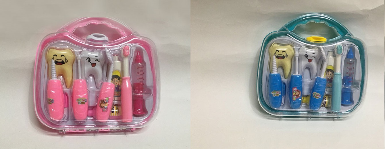 Набір лікаря «Стоматолог» з 9 елементів, в асортименті, у валізі 21х5х18 см