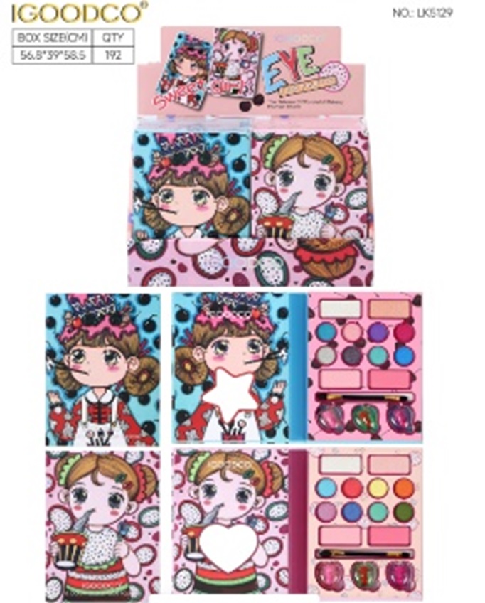 Дитяча косметика: палетка тіней для повік, у коробці 20 см