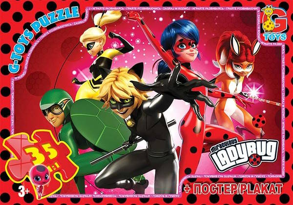 Пазли «Леді Баг» на 35 елементів, ТМ G-Toys