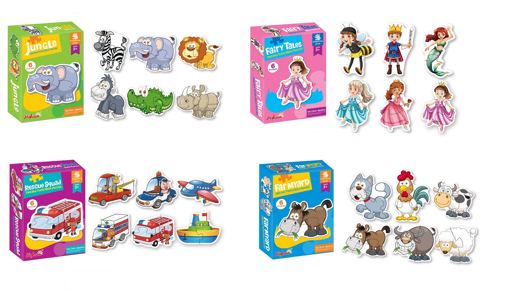 Пазли, в асортименті, у коробці 23х17х5,8 см