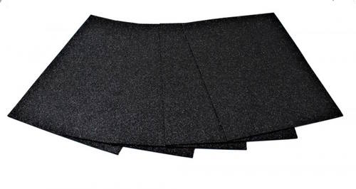 Фоаміран А4 товщиною 2 мм 5 аркушів з глітером, чорний, ТМ Мандарин