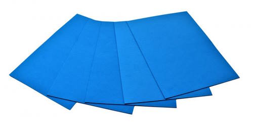 Фоаміран А4 товщиною 2 мм 5 аркушів, блакитний, ТМ Мандарин
