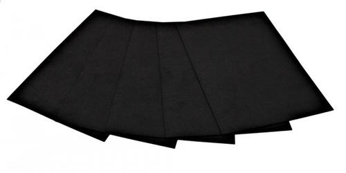 Фоаміран А4 товщиною 2 мм 5 аркушів, чорний, ТМ Мандарин