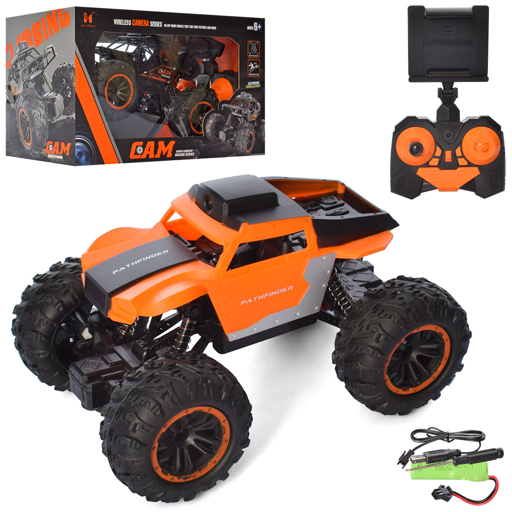 Джип 20 см р/к 1:20 на акумуляторі зі світлом, камерою та USB, в асортименті, у коробці 30х18х16 см